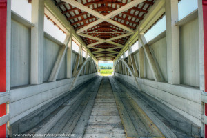 Interior of the Ryot Covered Bridge, Bedford County, Pennsylvania