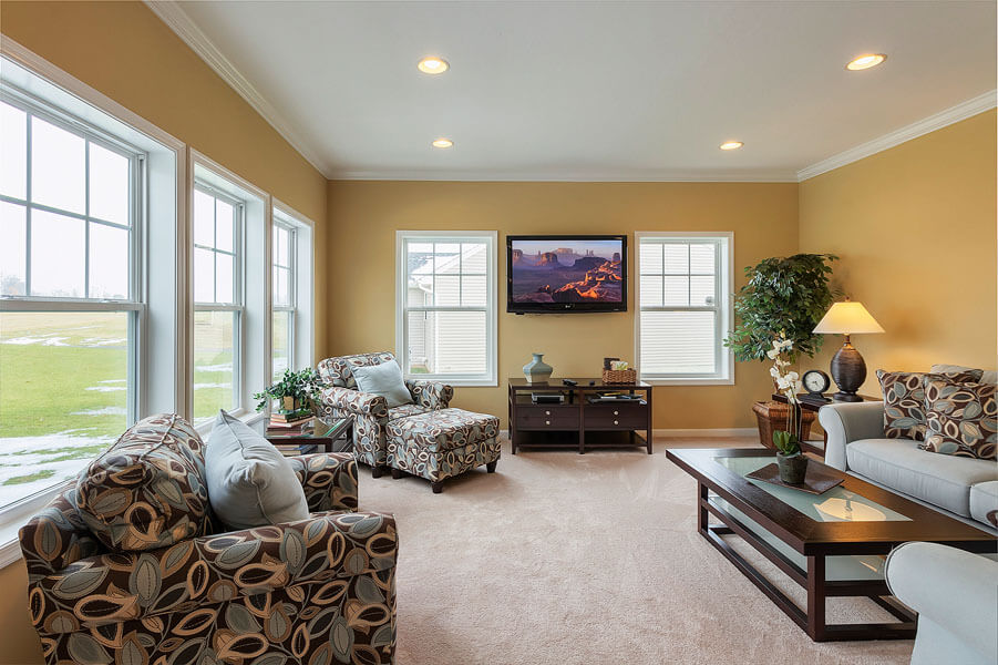 Living room photo by State College real estate photographer Rusty Glessner